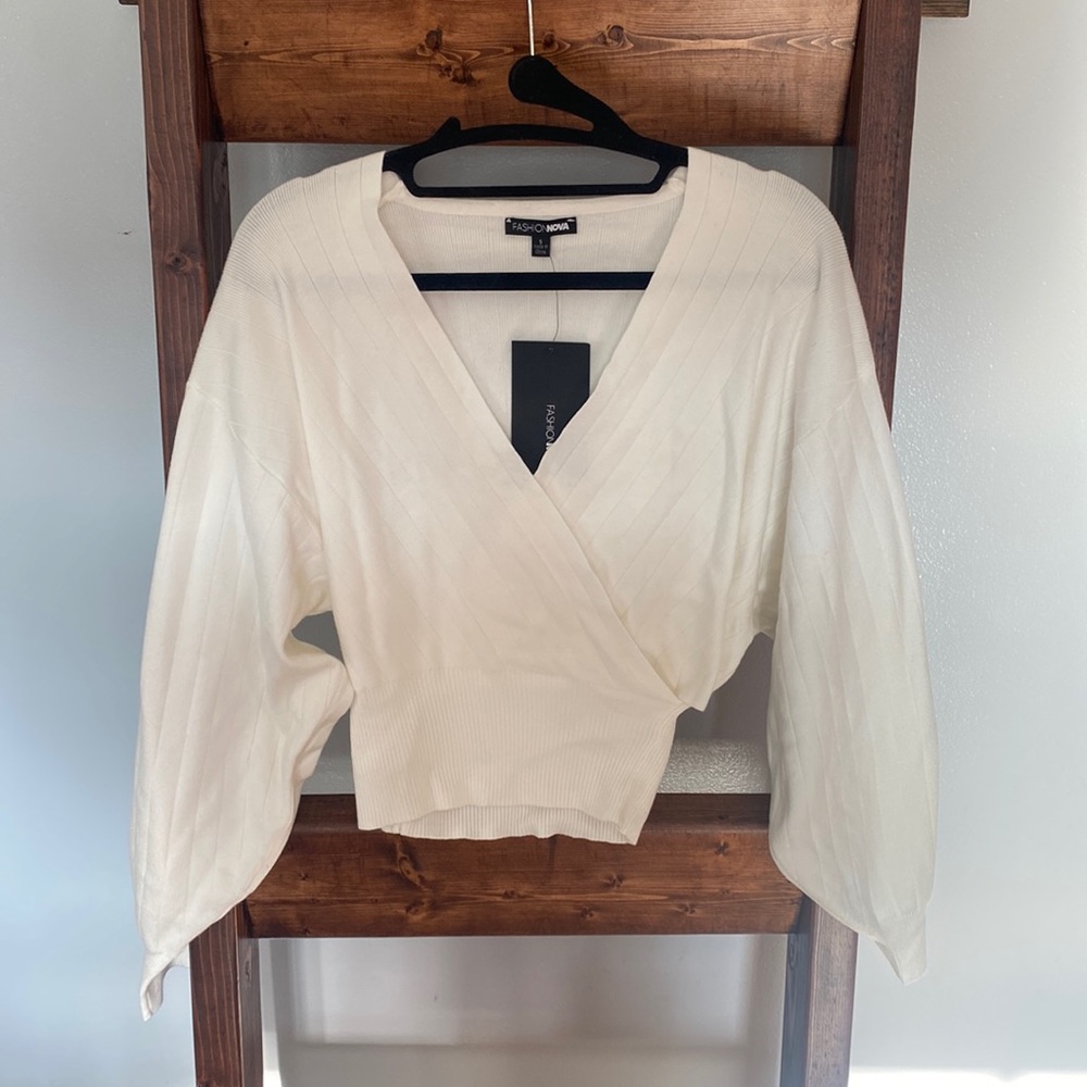 NWT dolman sleeve wrap sweater